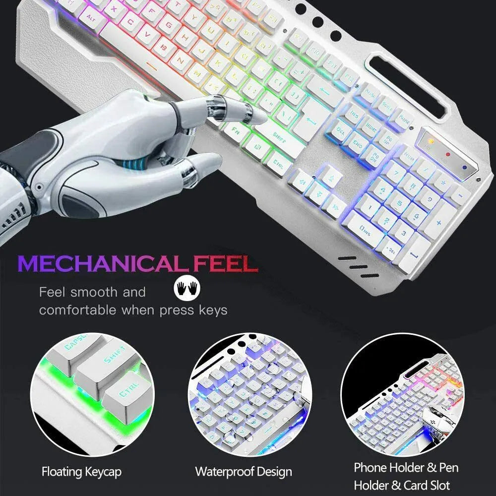 NexaKeys Pro keyboard backlit effects showing 16 RGB lighting modes